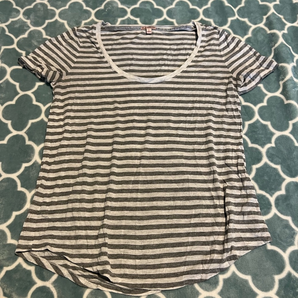 Juicy Couture Striped Gray Women's Top